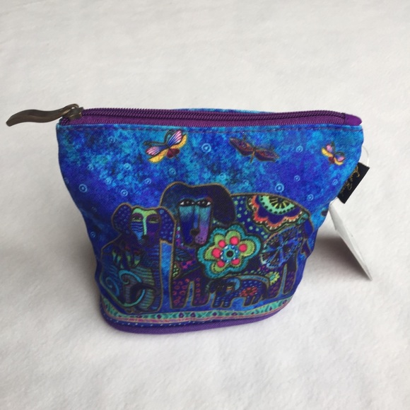 Cosmetic Makeup Canine Friends Dogs Canvas Bag - Picture 2 of 7